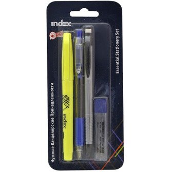 Набор пишущих принадлежностей Index ISS-set, 4 предмета