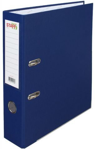 Папка-регистратор Staff Profit_PVX с односторонним ПВХ-покрытием, корешок 70 мм, синий Папка-регистратор Staff Profit_PVX с односторонним ПВХ-покрытием, корешок 70 мм, синий
