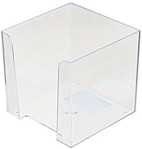 Бокс под бумагу для заметок Brauberg Classic 90×90×90 мм, прозрачный