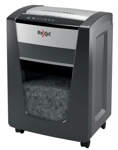 Шредер Rexel Momentum X420, размер частиц 4*40 мм, черный с серым