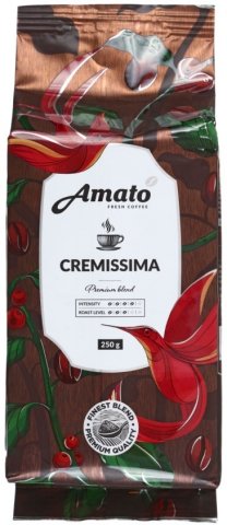 Кофе натуральный молотый Amato Cremissima, 250 г, среднеобжаренный