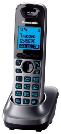 Дополнительная трубка для телефона KX-TGA651 Panasonic, серый металлик
