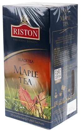 Чай Riston, 37,5 г, 25 пакетиков, Maple, черный чай с добавками