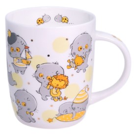 Кружка фарфоровая «Непоседа», 250 мл