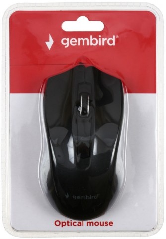 Мышь компьютерная Gembird MUS-3B-01, USB, проводная, черная Мышь компьютерная Gembird MUS-3B-01, USB, проводная, черная