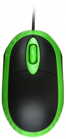 Мышь компьютерная Sh. SH06, USB, проводная, черно-зеленая Мышь компьютерная Sh. SH06, USB, проводная, черно-зеленая