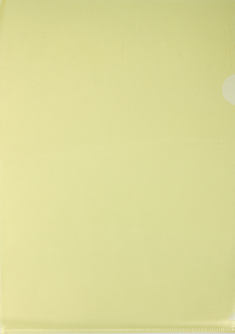 Папка-уголок пластиковая Silwerhof Eco А4 толщина пластика 0,12 мм, желтая