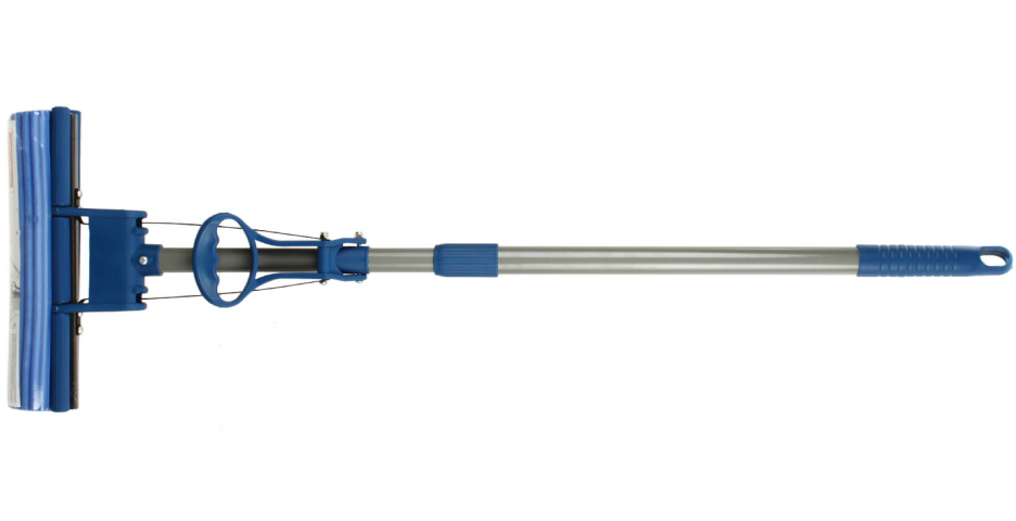 Швабра самоотжимная OfficeClean Professional насадка - длина 27 см, черенок - 70/125 см, синяя