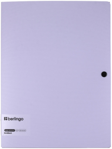 Папка-конверт пластиковая на кнопке Berlingo Instinct А4 толщина пластика 0,6 мм, лавандовая
