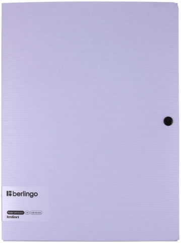 Папка-конверт пластиковая на кнопке Berlingo Instinct А4, толщина пластика 0,6 мм, лавандовая