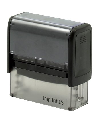 Автоматическая оснастка Imprint для клише штампа 70×25 мм, марка Imprint 15 (8915), корпус черный