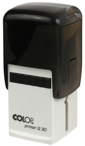 Автоматическая оснастка Colop Q30 для клише штампа 30×30 мм, корпус черный