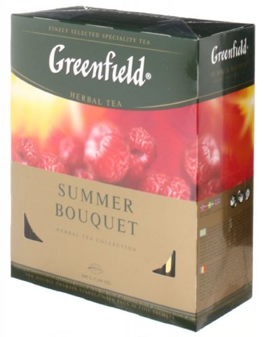 Чай Greenfield пакетированный, 200 г, 100 пакетиков, Summer Bouquet, травяной чай Чай Greenfield пакетированный, 200 г, 100 пакетиков, Summer Bouquet, травяной чай