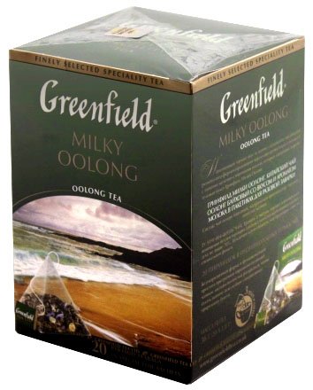 Чай Greenfield, 36 г, 20 пакетиков-пирамидок, Milky Oolong, зеленый чай Чай Greenfield, 36 г, 20 пакетиков-пирамидок, Milky Oolong, зеленый чай