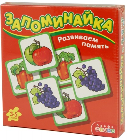 Игра настольная «Запоминайка», «Овощи и фрукты», 3-7 лет