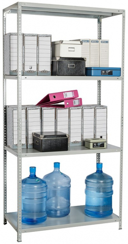 Стеллаж металлический MS Standart 200 KD/100×60/4, 1950×1000×600 мм, 4 полки