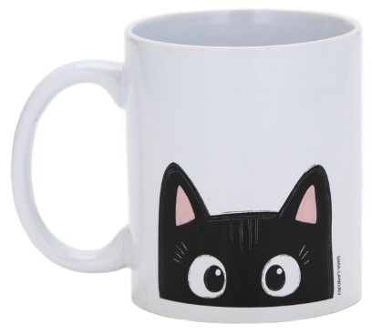 Кружка керамическая Sima-Land, 320 мл, «Котик с рисунком на дне»