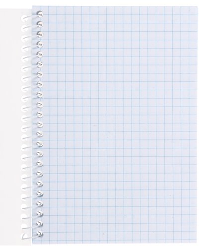 Книжка записная на спирали Economix, 100*143 мм, 80 л., клетка, белый