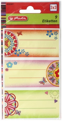 Наклейки Herlitz, 8*16 cм, 3 л., «Орнамент» (с линовкой для записей) Наклейки Herlitz, 8*16 cм, 3 л., «Орнамент» (с линовкой для записей)