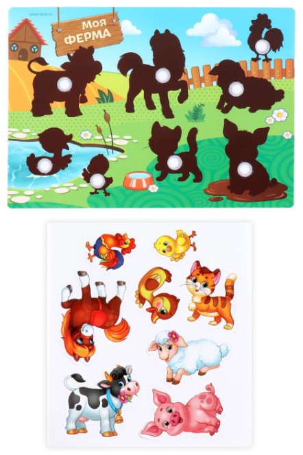 Игра на липучках «Веселые липучки», «Животные. Мини», 3+