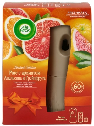 Освежитель воздуха автоматический AirWick, 250 мл, «Апельсин и грейпфрут»