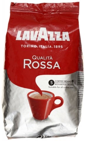 Кофе натуральный в зернах Lavazza Qualita Rosso, 1000 г, среднеобжаренный Кофе натуральный в зернах Lavazza Qualita Rosso, 1000 г, среднеобжаренный