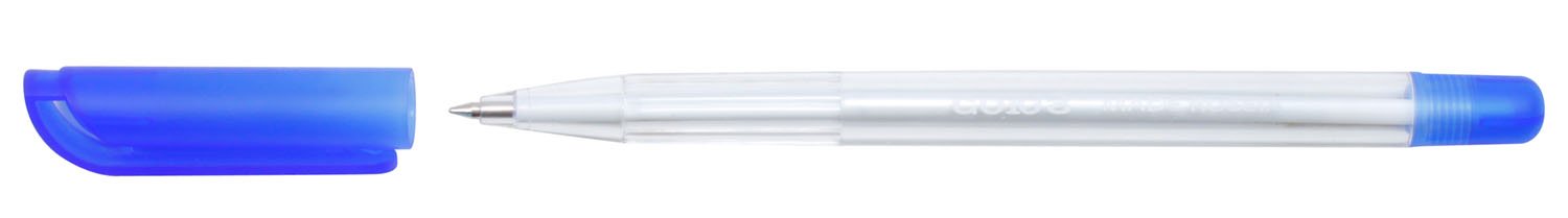 Ручка шариковая Vesta корпус прозрачный, стержень синий