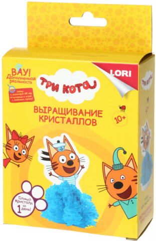 Набор для опытов «Выращивание кристаллов» Lori «Три кота», «Коржик», 10+