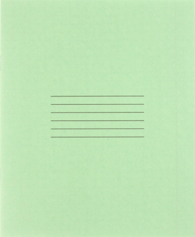 Тетрадь школьная А5, 12 л. на скобе «Бобруйская типография», 170*205 мм, крупная клетка, светло-зеленая
