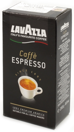 Кофе натуральный молотый Lavazza Caffe Espresso, 250 г, среднеобжаренный (в пачке)