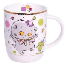 Кружка фарфоровая «Праздник», 250 мл