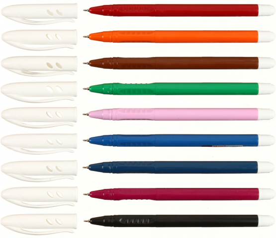 Ручка шариковая Jia Hao корпус ассорти, стержень синий