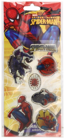 Наклейки объемные Action!, 15,5*9 см, Spiderman Наклейки объемные Action!, 15,5*9 см, Spiderman