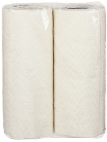 Полотенца бумажные «Комфорт», 2 рулона, ширина 215 мм, белые