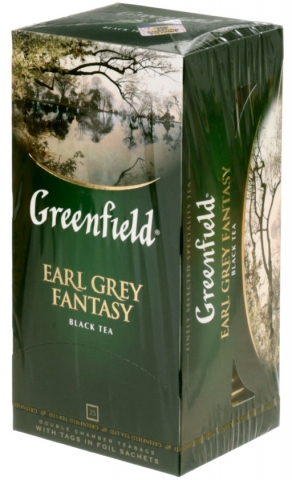 Чай Greenfield пакетированный, 50 г., 25 пакетиков, Earl Grey Fantasy, чёрный чай с добавками