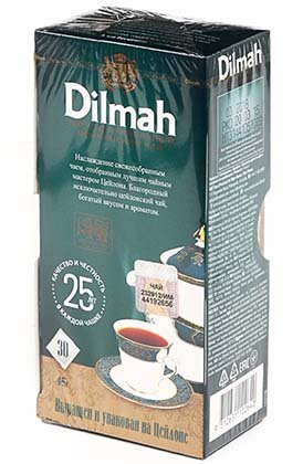 Чай Dilmah, 45 г, 30 пакетиков, чай черный
