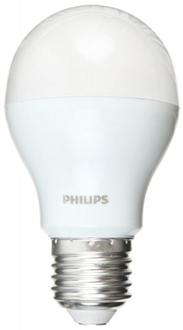 Лампа энергосберегающая светодиодная Philips, 5W (50W), 230V, цоколь Е27, 3000K, 540 лм, теплый белый свет