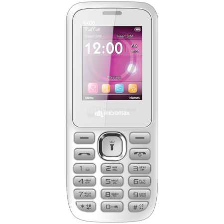 Телефон мобильный Micromax X406 , White, корпус белого цвета