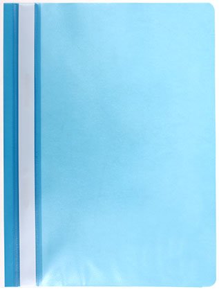 Папка-скоросшиватель пластиковая А4 Lite, толщина пластика 0,11 мм, голубой