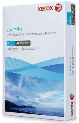 Бумага офисная Xerox Colotech + Production and Office Colour Laser, А3 (297*420 мм), 200 г/м2, 250 л. Бумага офисная Xerox Colotech + Production and Office Colour Laser, А3 (297*420 мм), 200 г/м2, 250 л.