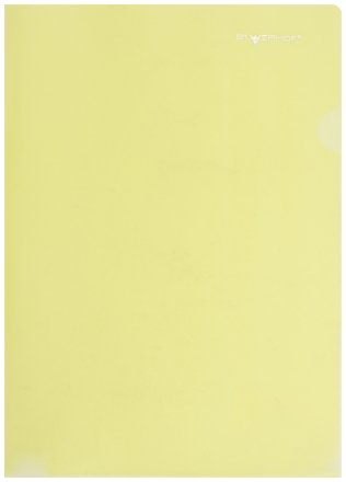 Папка-уголок пластиковая Classic А4, толщина пластика 0,15 мм, прозрачная желтая
