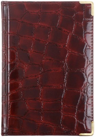 Ежедневник датированный Business Prestige, 145*210 мм, 176 л., Grand croco, бордо