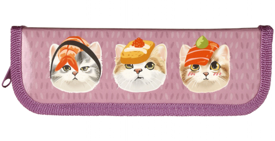Пенал однокамерный ArtSpace 190×60 мм, Suchi Cats