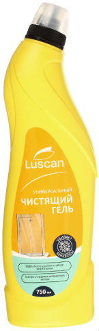 Средство для чистки сантехники Luscan с хлором, 750 мл