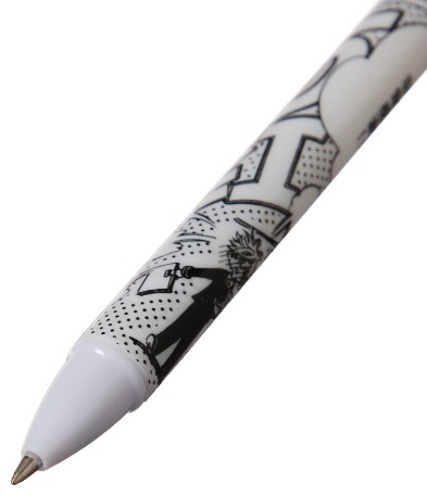 Ручка гелевая автоматическая «Комикс-Аниме», корпус ассорти, стержень черный