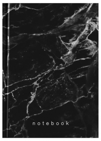 Ежедневник недатированный Sima-Land 145×208 мм, 80 л., «Черный мрамор»