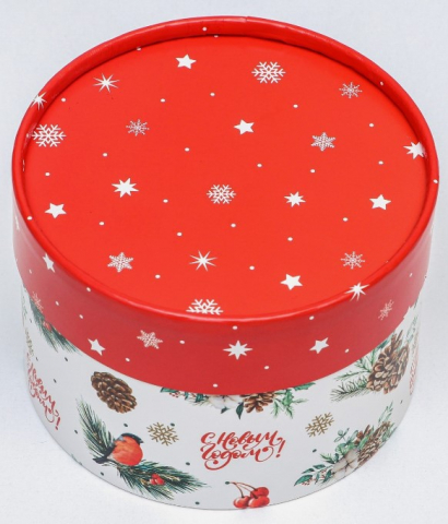 Коробка подарочная с крышкой (завальцованная, без окна), 13*8,5 см, «Снегирь на веточке» Коробка подарочная с крышкой (завальцованная, без окна), 13*8,5 см, «Снегирь на веточке»