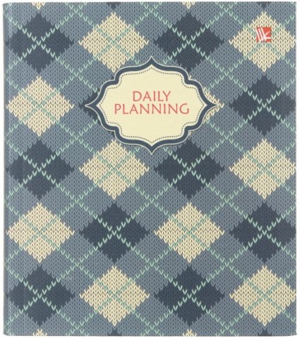 Ежедневник недатированный «Канц-Эксмо», 147*168 мм, 160 л., «Вязаный орнамент»
