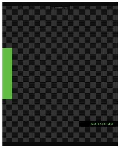 Тетрадь предметная А5, 48 л. на скобе «Шахматка» 165×205 мм, клетка, «Биология»