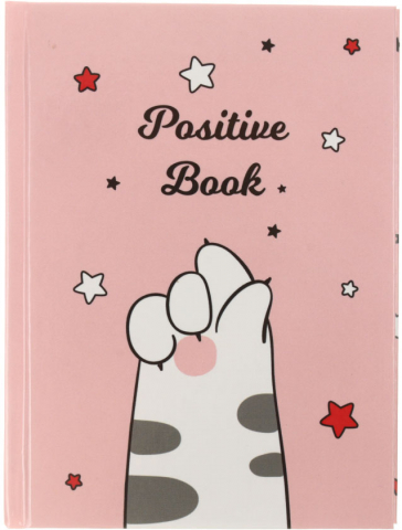 Блокнот на склейке «Канц-Эксмо» (А6) Positive Book, 110*145 мм, 64 л., линия, «Дизайн-4»